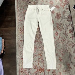 7 for all Mankind White Skinny Jeans
